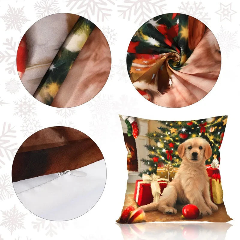 Christmas Snowman Cushion Cover Decorative Pillow Cover Throw Pillow Case Christmas Decor 2025 for Home Decor Sofa Pillowcase - view 6