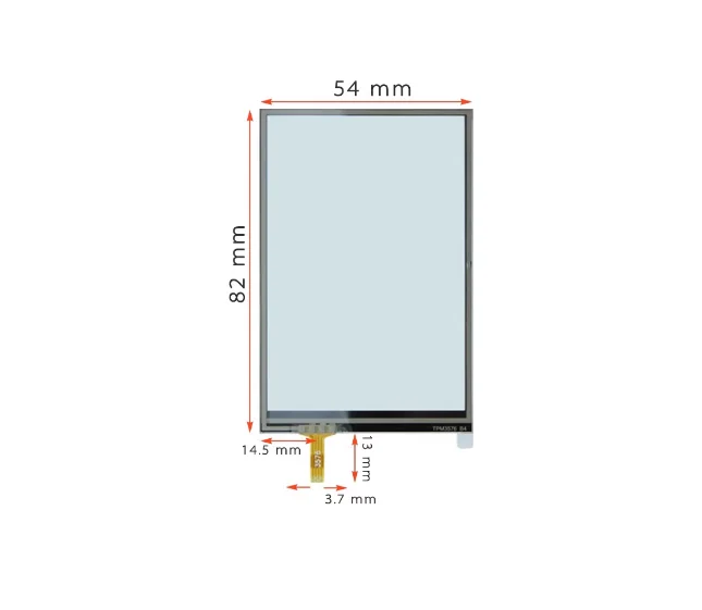 3.5-inch TPM3576 B4 four wire welded resistance touch industrial control handwriting screen size 84mm * 54mm