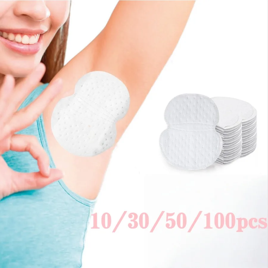 10/30/50/100pcs Disposable Invisible Underarm Armpit Sweat Pads Summer Breathable Ultra-thin Antiperspirant Patche for Women Men