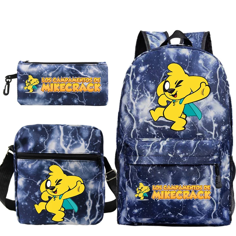 

Mikecrack Child Backpack with Shoulde Bags,Pencil Bags,Video Game Mikecrack Knapsack Students Zipper School Bags for Boys Girls