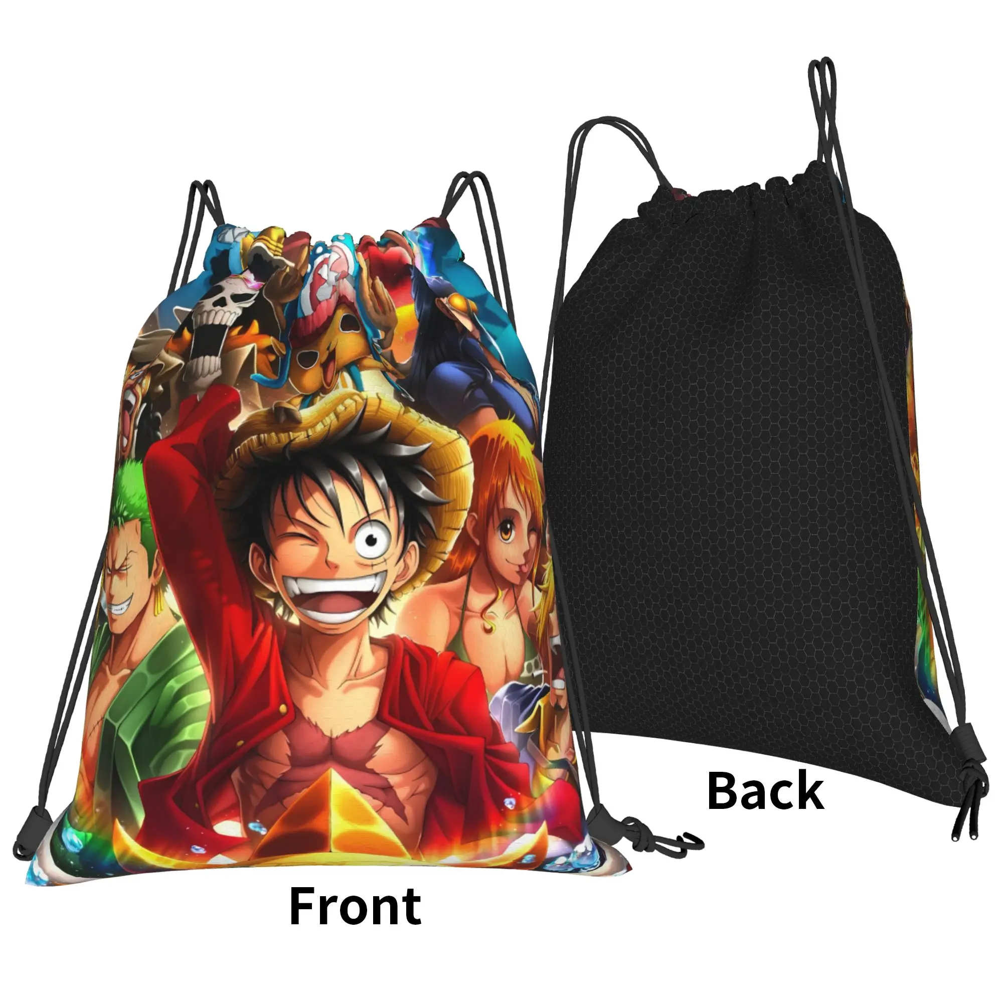 Vibrant Straw Hat Collage One Piece Drawstring Bag  Portable Retro Backpacks Sports Sackpack String Bags For Couple