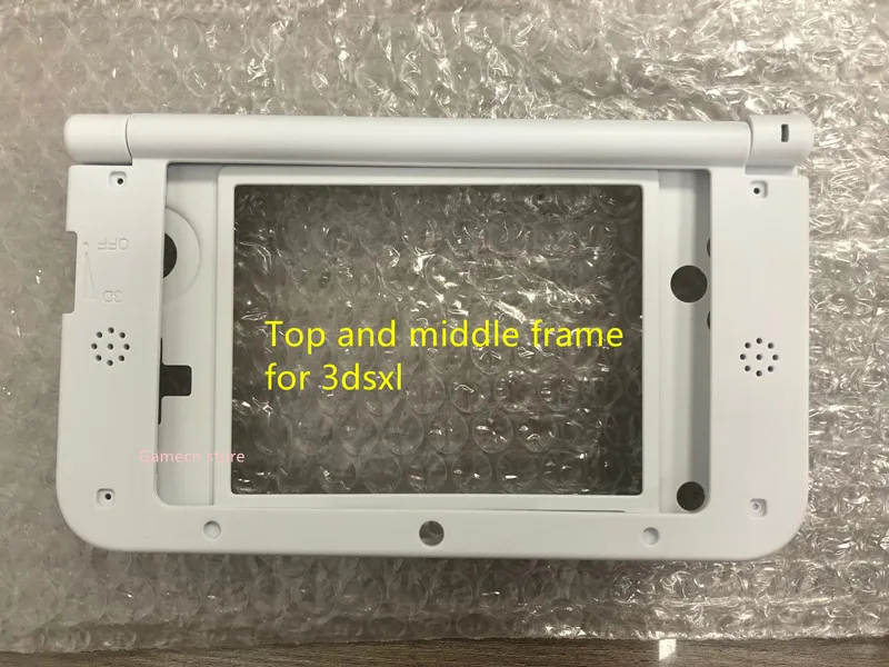 Sostituzione per 3DS XL per 3dsxl custodia shell Frame alloggiamento guscio bianco o nero telaio in plastica superiore medio o superiore