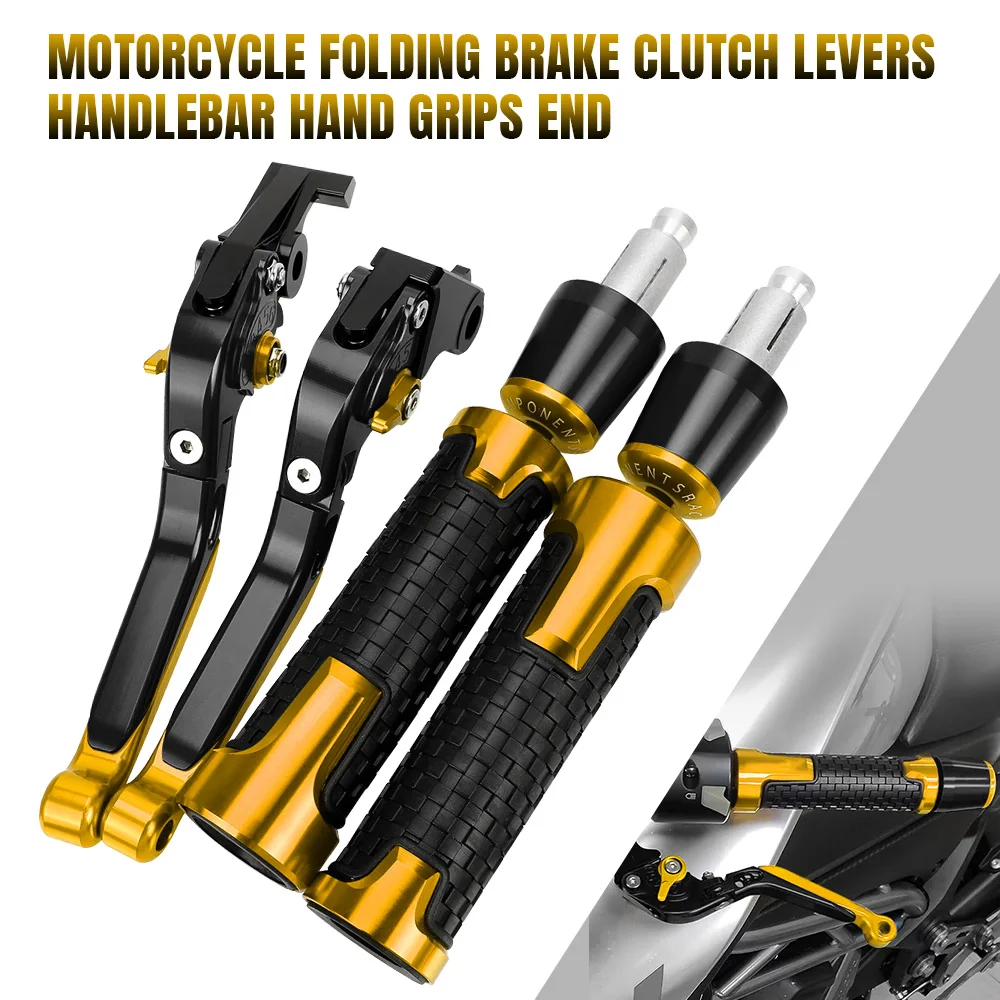 Motorcycle Brake Clutch Levers Handlebar Handle bar Hand Grips ends For 990SupeRDUKE 2005 2006 2007 2008 2009-2012