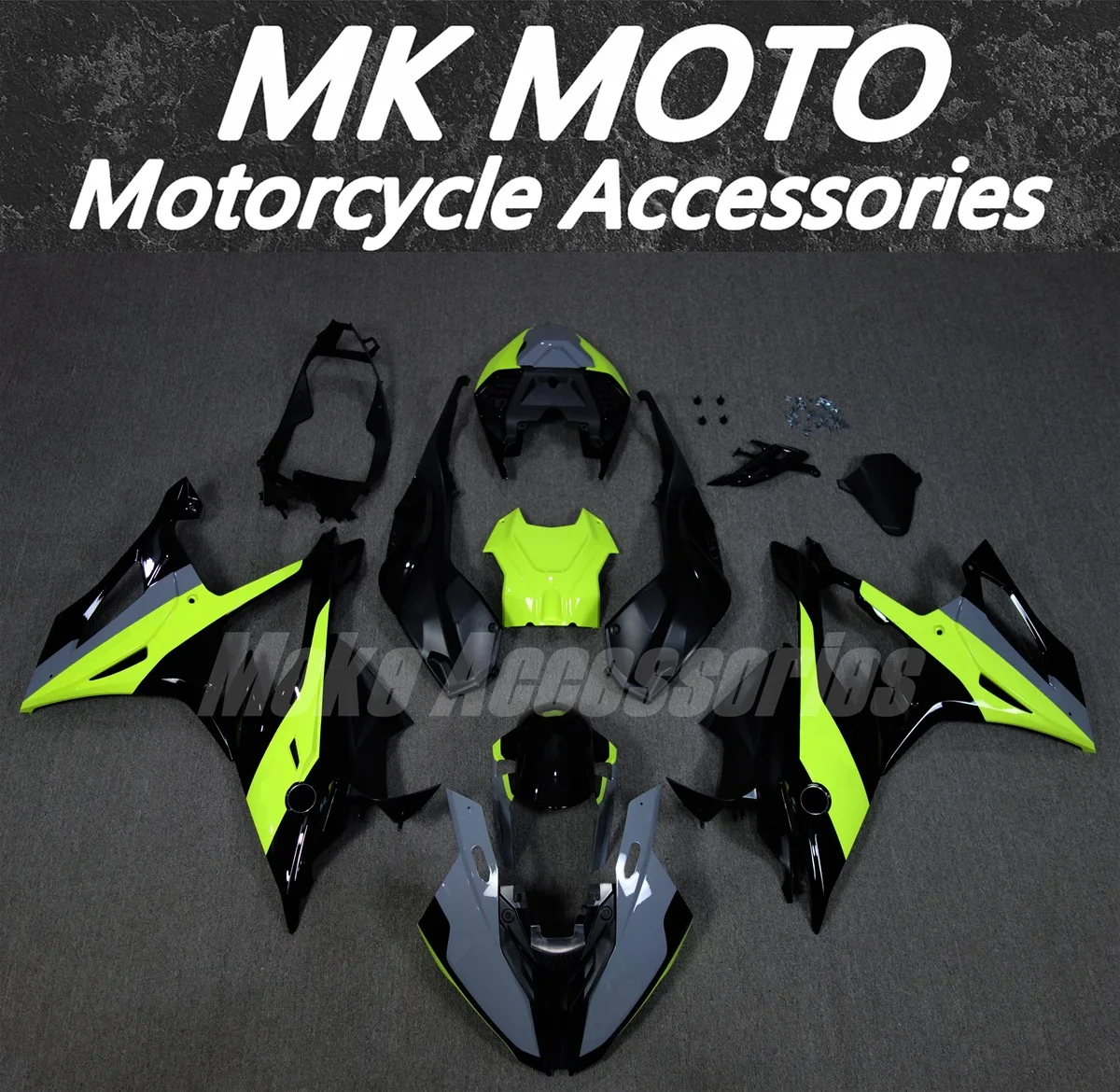 

Fairings Kit Fit For M1000RR S1000rr 2019 2020 2021 2022 Bodywork Set ABS Injection Neon Fluorescence Bright Black Gray