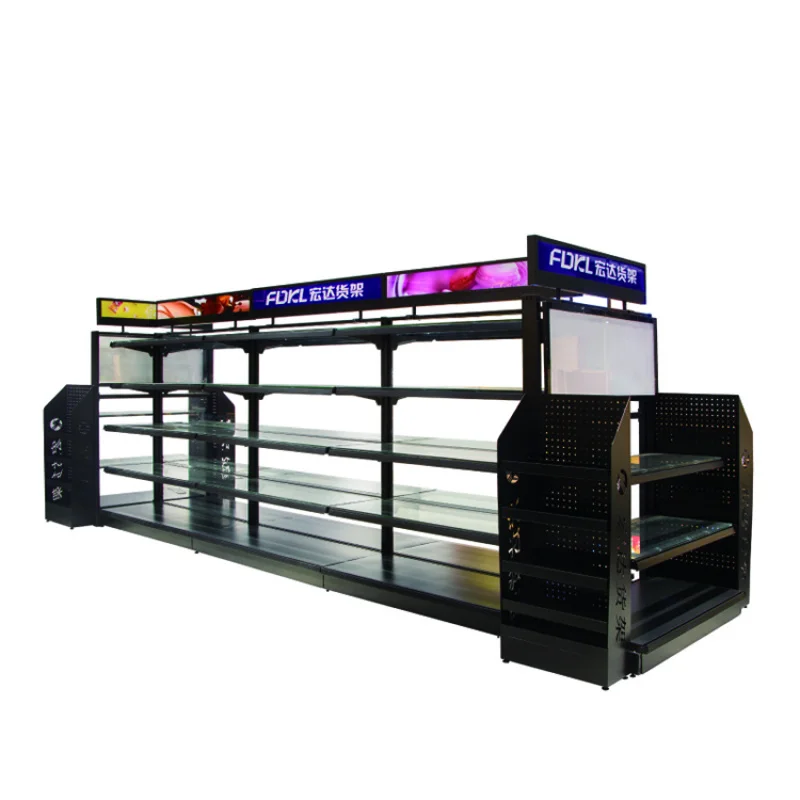 Custom.Good الجودة الحديثة متجر بيع بالتجزئة المعادن مستحضرات التجميل سوبر ماركت جندول الرف عرض الرف