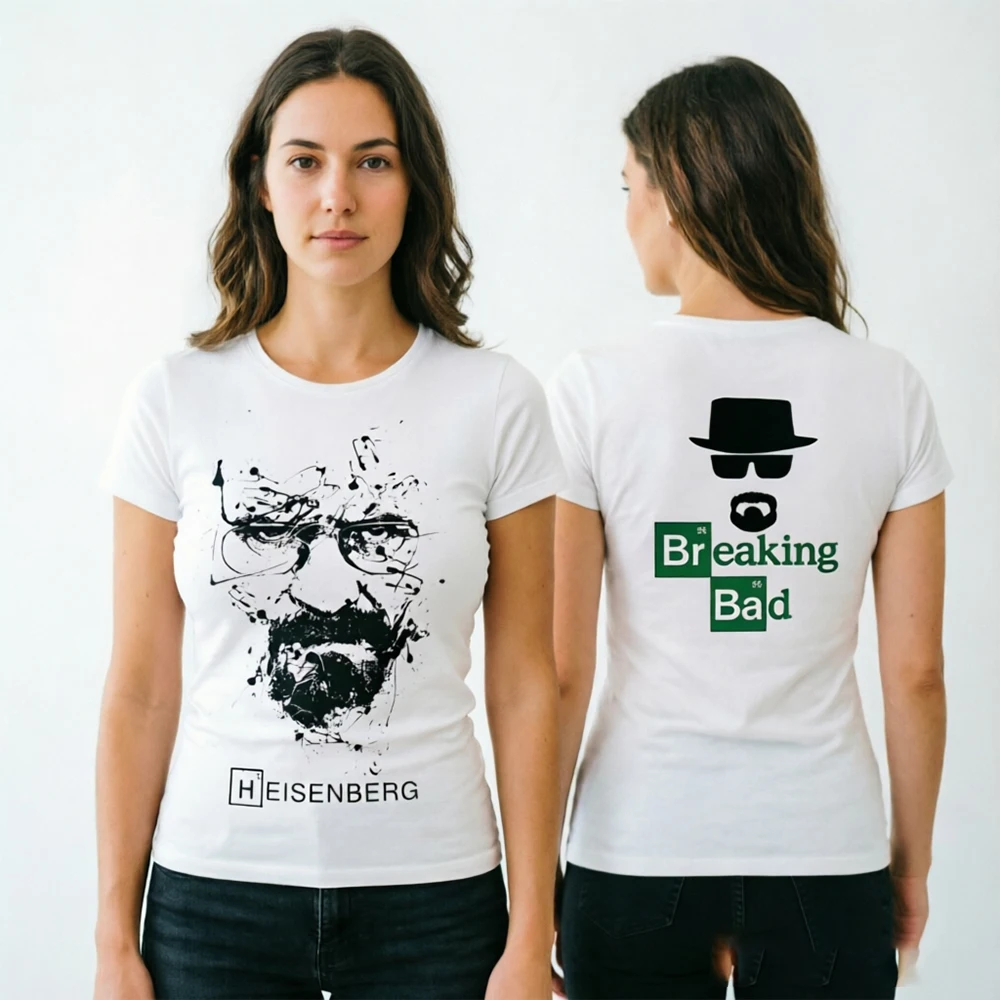 Fashion Casual Top Quality Blend Breaking Bad Slim T Shirts WoMen Heisenberg Camisetas Hombre Cool Tee Shirt Tops Clothes