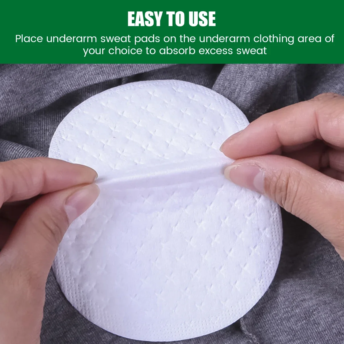 100Pcs Underarm Sweat Pads Non-woven Breathable Ultra-thin Armpit Sweat Pad Non Visible Comfortable Men Women Underarm Sweat Pad