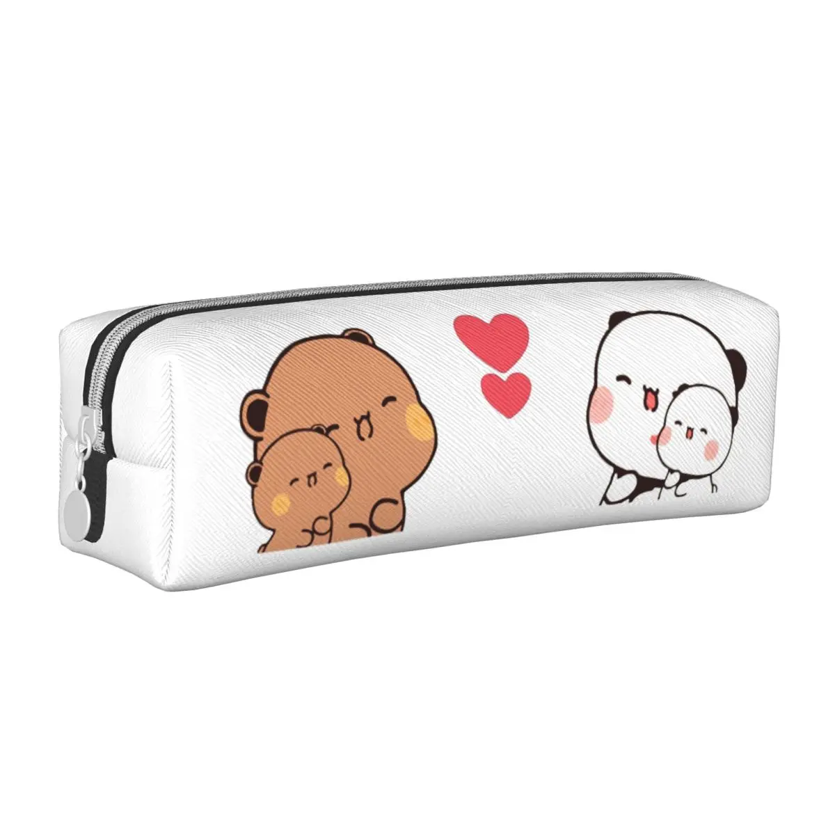 Estuches de lápices de oso Panda y Brownie, caja de lápices de gato melocotón Mochi, caja de bolígrafos para niños, bolsas de lápices de almacenamiento grandes, regalo escolar para estudiantes