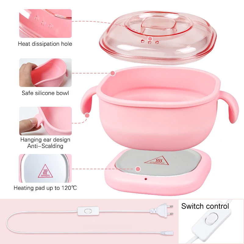 

Professional Portable Silicone Wax Warmer Wax Beans Warmer Hair Removal Machine Foldable Wax Heater Sterilizer Wax Melting Pot
