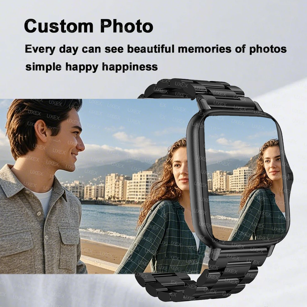 1.83 ''جديد عطلة هدية ساعة ذكية بلوتوث الحديث شاشة كاملة الأكسجين في الدم/مراقبة ضغط الدم ساعة ذكية للنساء 2026 الرجال