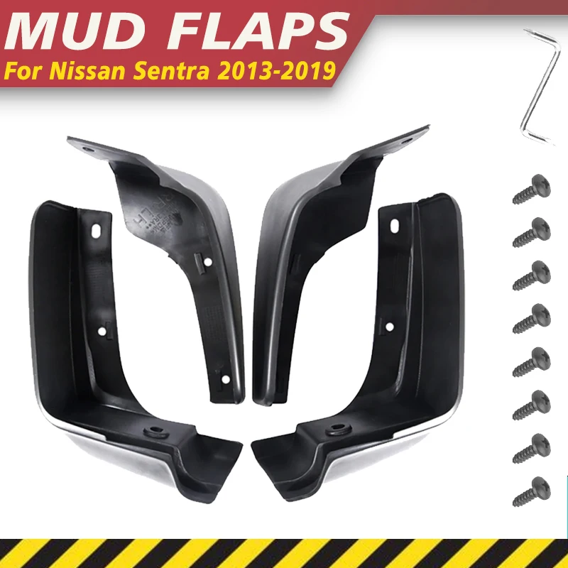 

Mudguards For Nissan Sentra Sylphy Pulsar B17 2013-2019 2014 2015 Splash Mudflap Fender Flares Mud Flap Guards Wheel Accessorie