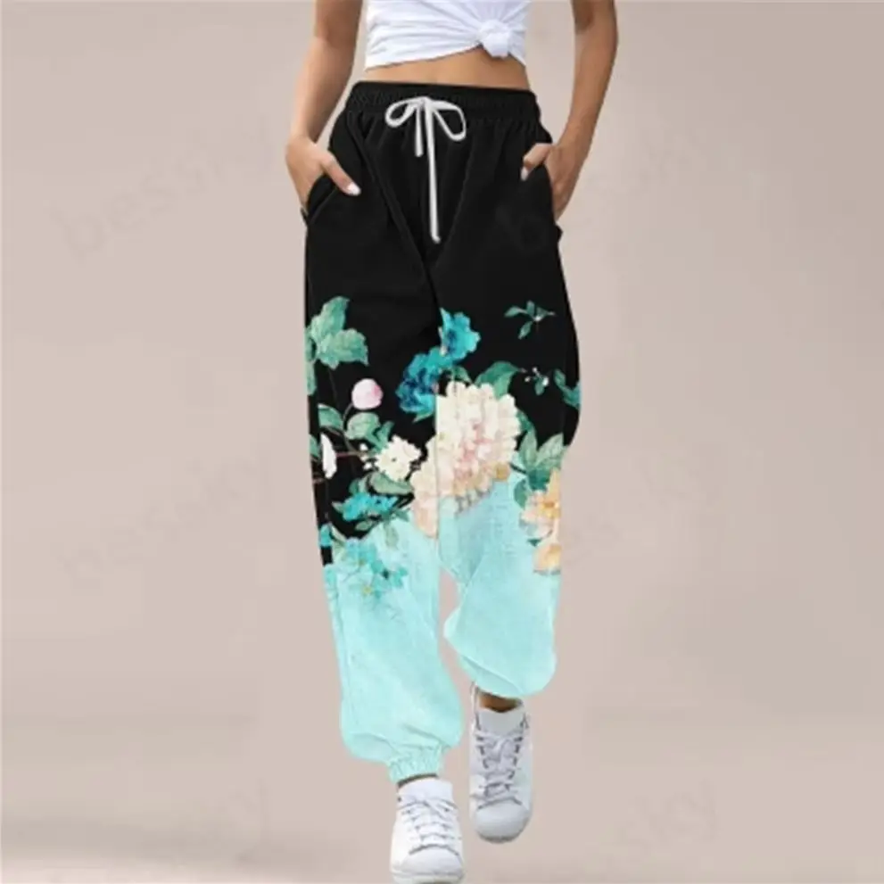 

Women's casual sports sweatpants are breathable and sweat absorbing, suitable for running and street dance