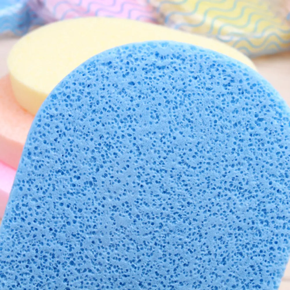 50Pcs Facial Sponge Natural Soft Wash Face Sponge Deep Massaging Brightening Skin Care Makeup Tool Random Color