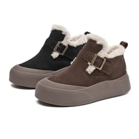 Snow Boots Women Winter Genuine Leather 2025 New Fleece Warm Thick Women's Booties Large Size  Women's Boots - Image 3
