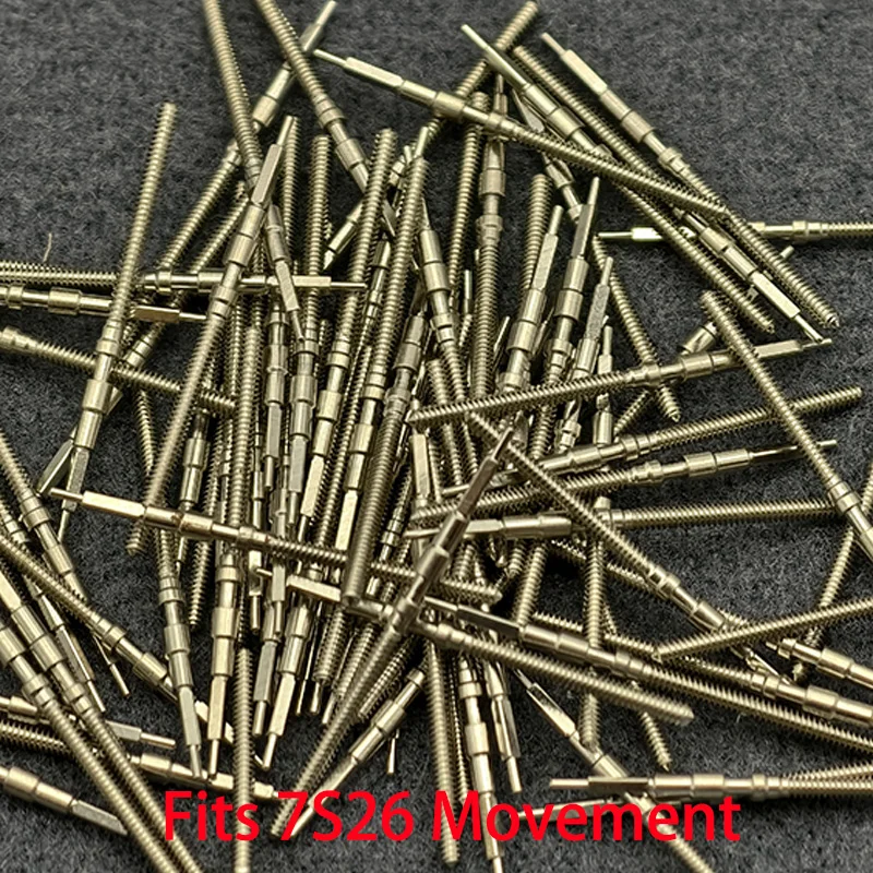 2PCS/4PCS 7S26 Stainless Steel Crown Movement Crown Stem Fits For 7S26 Automatic Mechanical Movement Stem Repair Parts