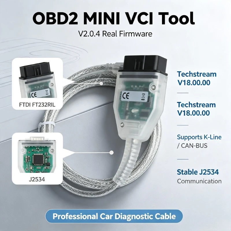 Multi-Vehicle CAN BUS Diagnostic Adapter OBD2 UDS K-Line Car Data Reading Equipment