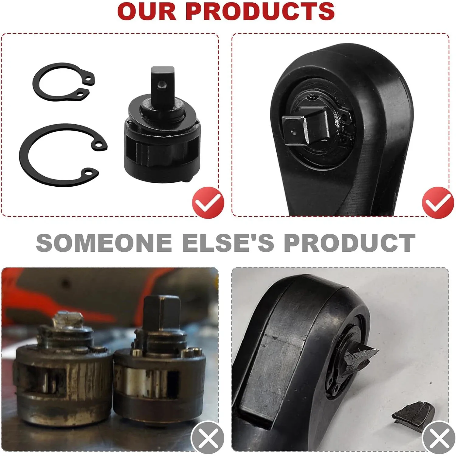 2PCS Ratchet Head Anvil Service Kit For 42-06-1006 1/4