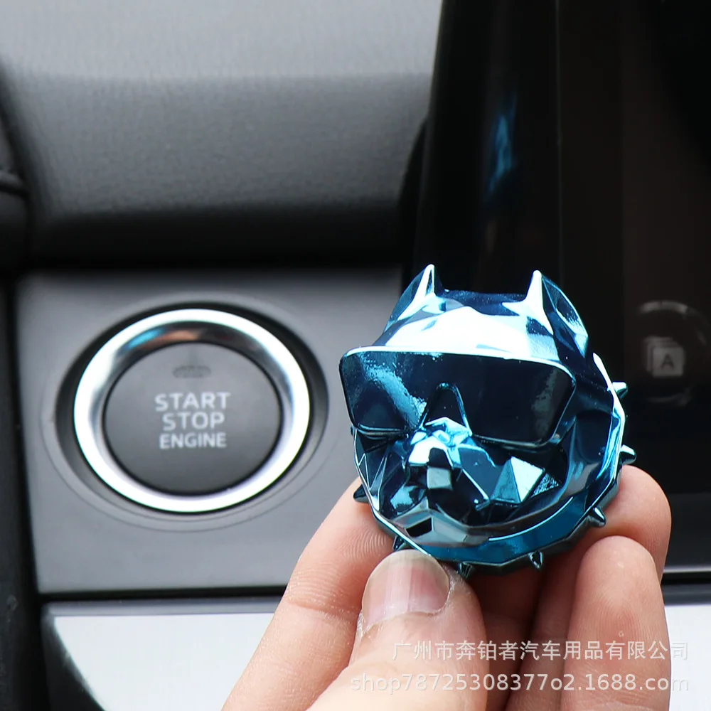 Car Decoration Domineering Bull Dog Engine Ignition Onekey Start Stop Push Switch Button Protective Auto Interior Accessories - Image 5