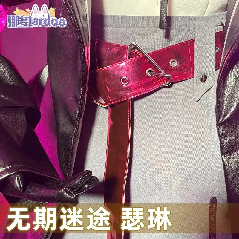 Anime Shalom Cosplay Costume Path To Nowhere Wig Shoes Suit Fishtail Skirt Leather Cosplay Costume Halloween Wig Shoes Props