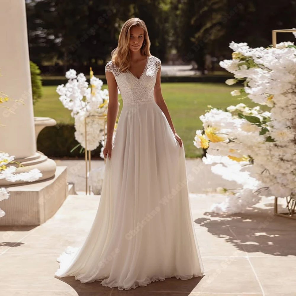 

Elegant A-Line Women Wedding Dresses Sweetheart Collar Sleeveless Bridal Gowns Princess Party Vestidos De Novias 2026 Customized