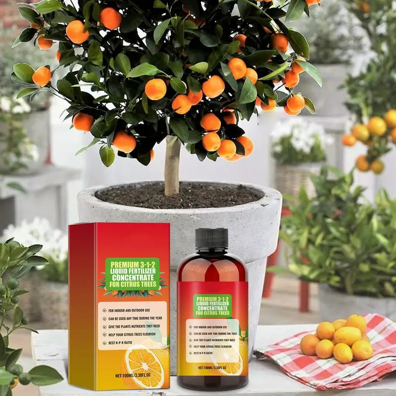 

Citrus Plant Fertilizer Liquid Plant Food For Indoor Houseplants 100ml Organic Plant Food Plant Fertilizer Supplement For Citrus