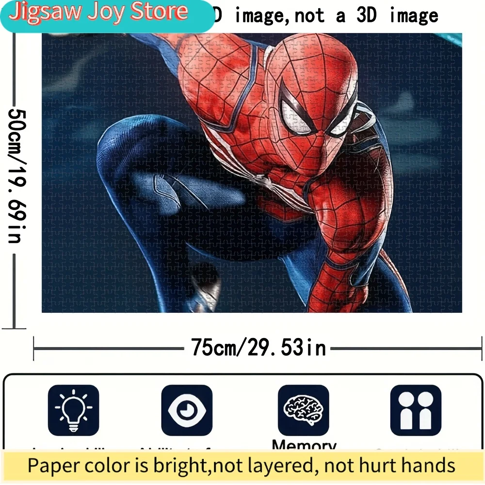 

Authorized Marvel, Themed Around The Classic Comic Movie Character Spider-,Puzzle, Suitable for Office Desktop, a Fun Game fo