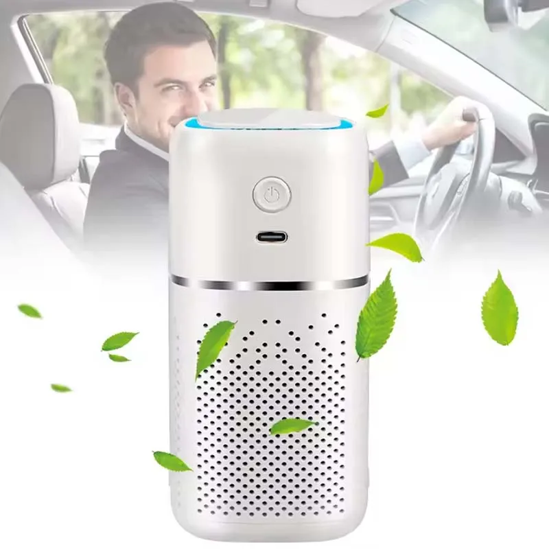 Portable Mini Car Purifier UV Cleaner Purificador Composite Element Purification Car Air Filter