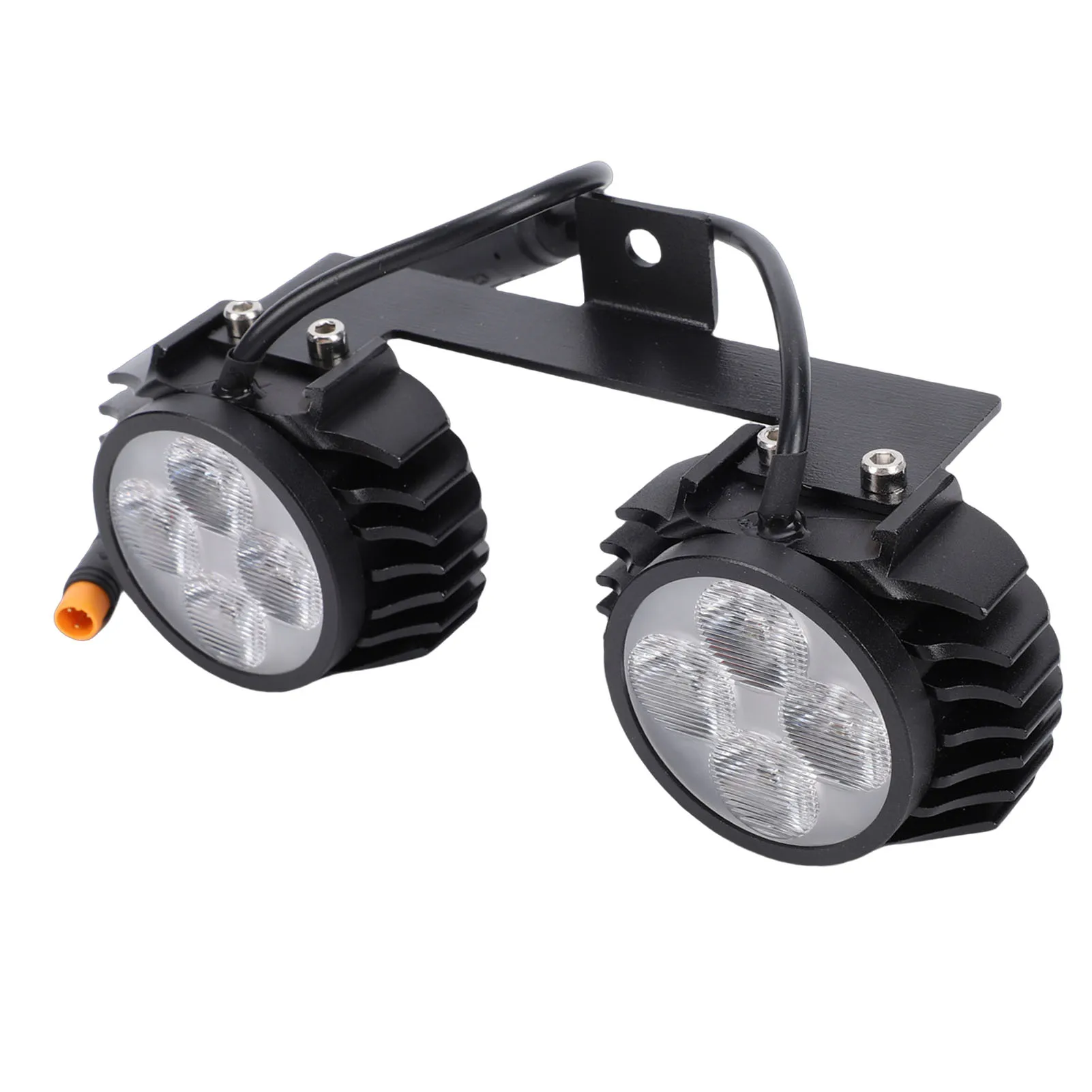 

Электрический фонарь для самоката с двойной головкой, передний свет для скейтборда, светодиодный фонарь высокой яркости для руля электросамоката