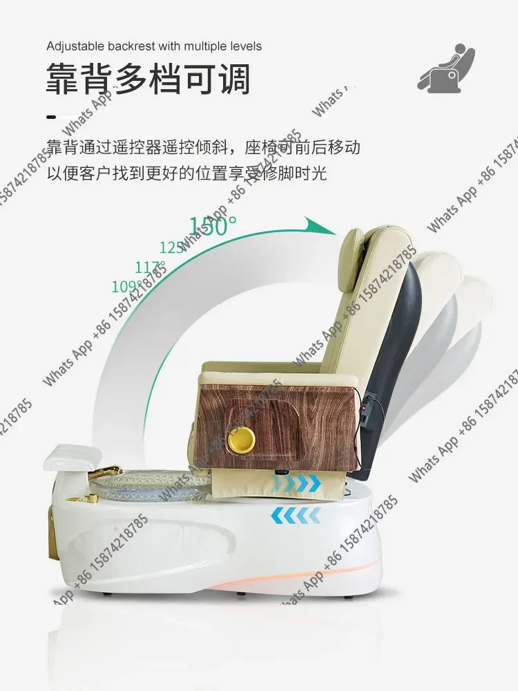M40 Electric Pedicure Chair Beauty Foot Bath Sofa Foot Reclining Chair Beauty Salon Special Foot Massage Chair