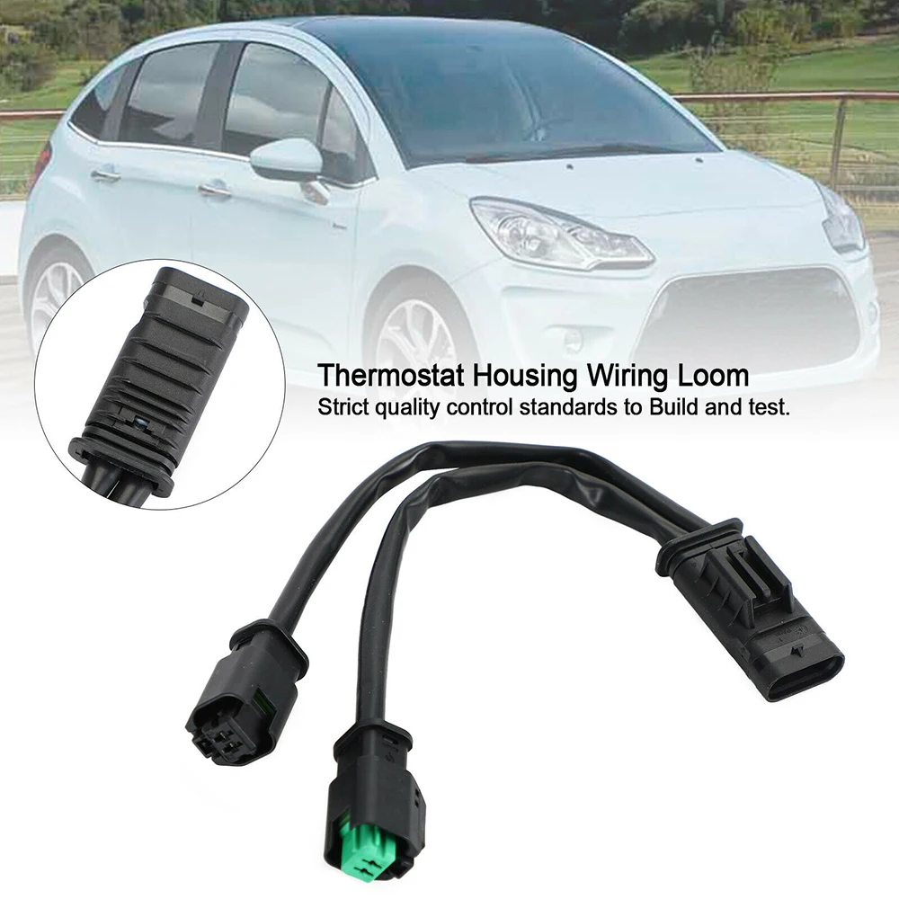 Engine Coolant Thermostat Adapter Lead Harness For Peugeot 207/308 Citroen C4/C5 MINI Water Temperature Sensor Cable 9804315380 2