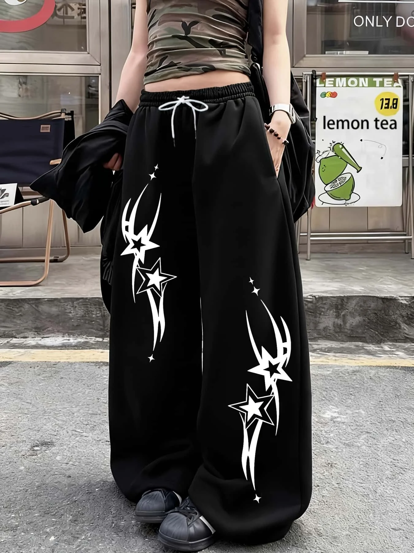 Subcultural Star 3D Printed Wide Leg Casual Pants for Men and Women in Large Size  Loose and Comfortable  Versatile Pants
