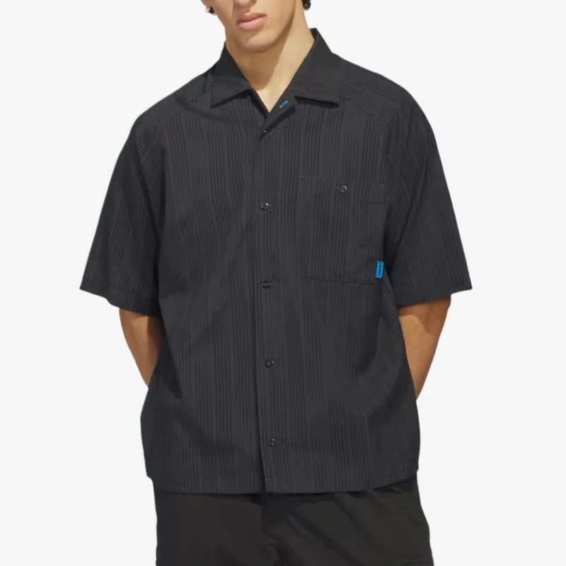 Adidas genuine clover retro button men's and women's casual short sleeved shirt KC6300