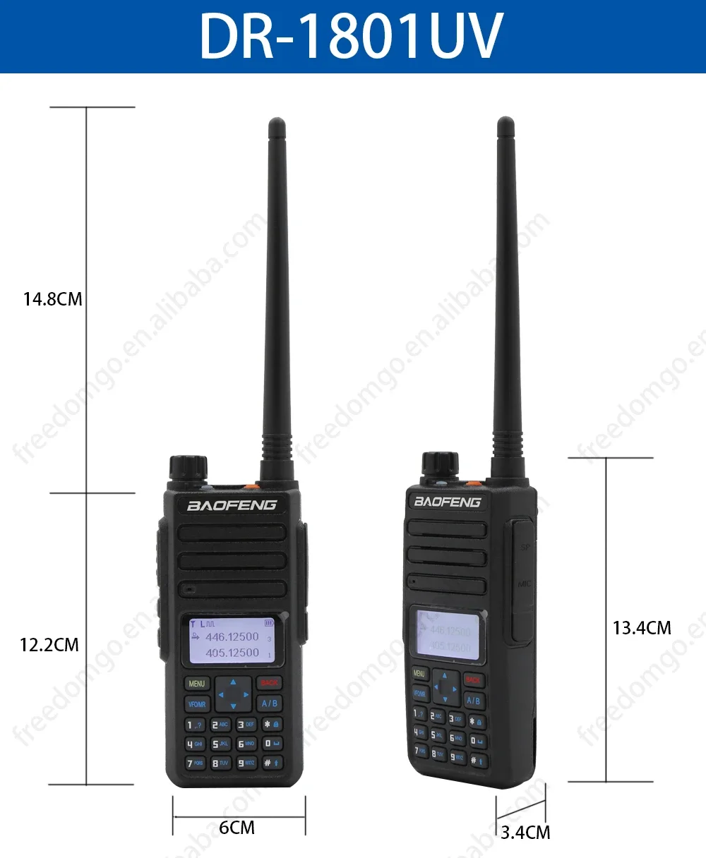 Baofeng DM-1801UV Digital Walkie Talkie Long Standby Time Professional Radio