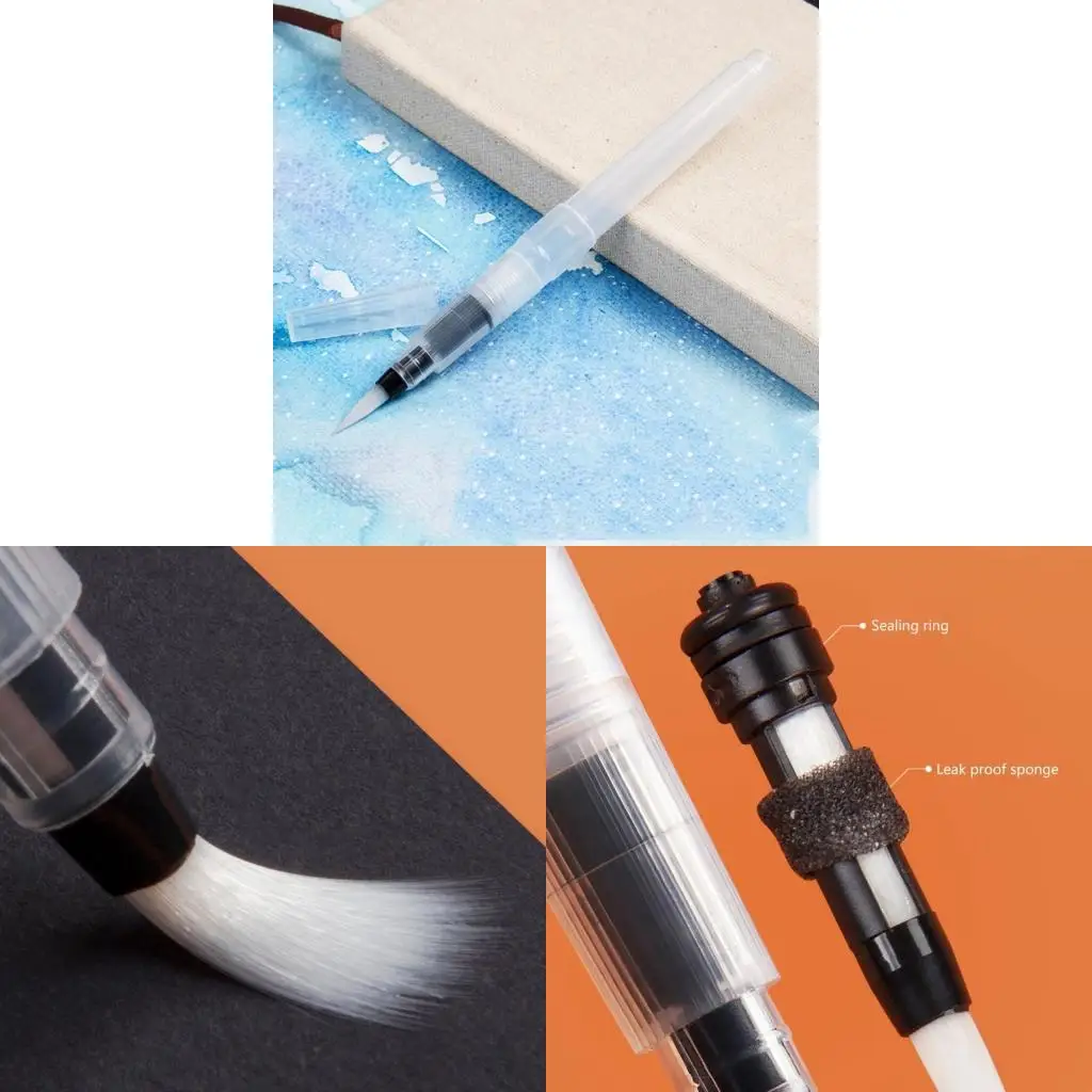  Drawing Brush Marker Refillable Watercolor Brush Pen Artist Brush Water Brushes