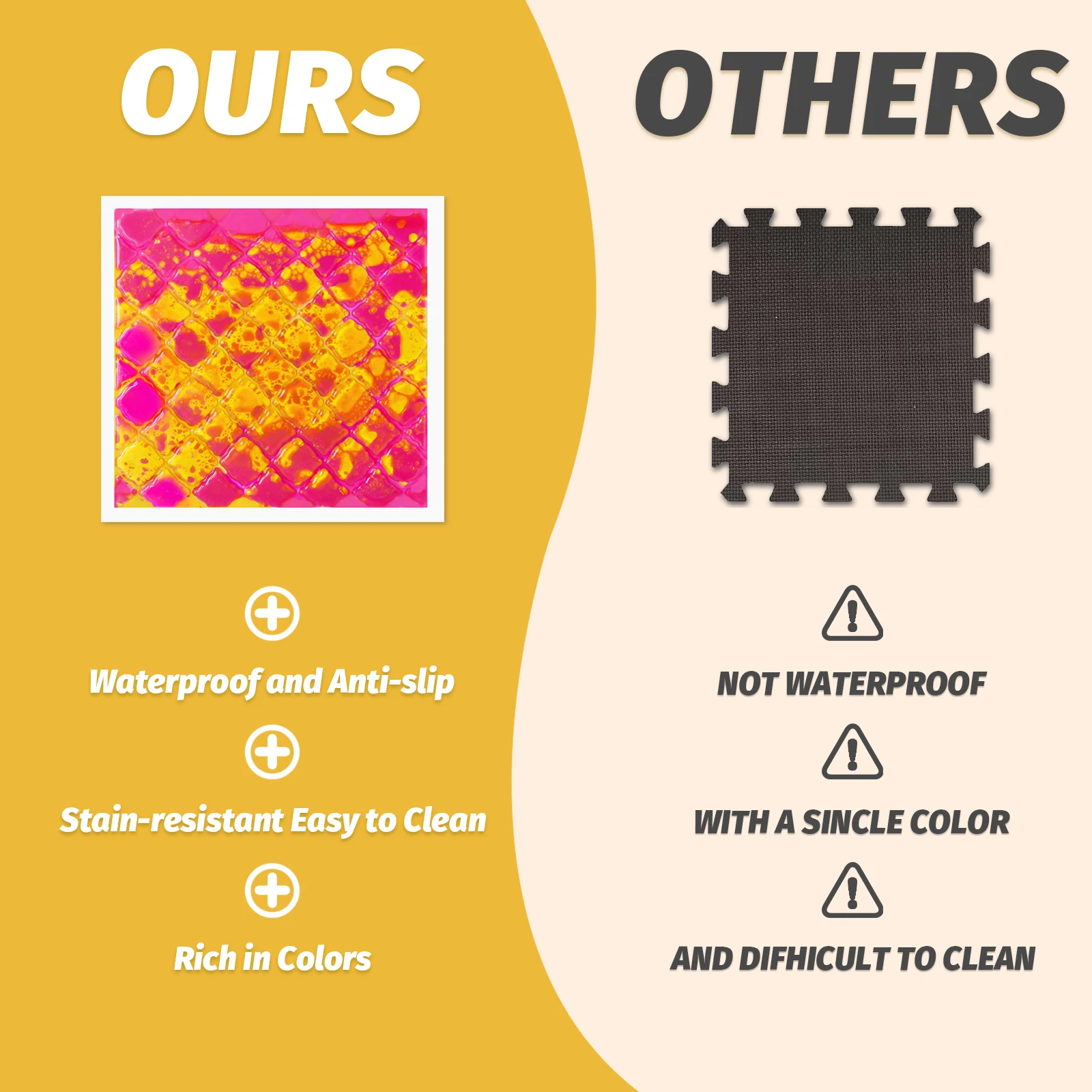 وسادة أرضية حسية لمسية ممتازة للأطفال: ألعاب حسية بصرية نابضة بالحياة تعليمية لاستكشاف اللمس للأطفال الصغار