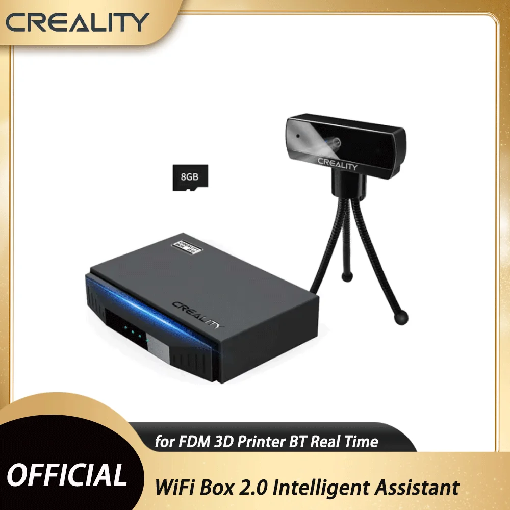 

Creality WiFi Box 2.0 Intelligent Assistant for FDM 3D Printer BT Real Time Monitor/Remote Control Time-lapse Shooting 8G TFCard