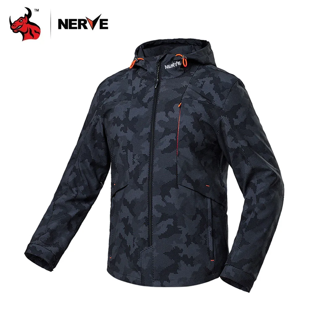 NERVE Windproof And Warm Motorcycle Jacket Anti-drop Wear-resistant Motorcycle Riding Protective Jacket Motorcycle Equipment