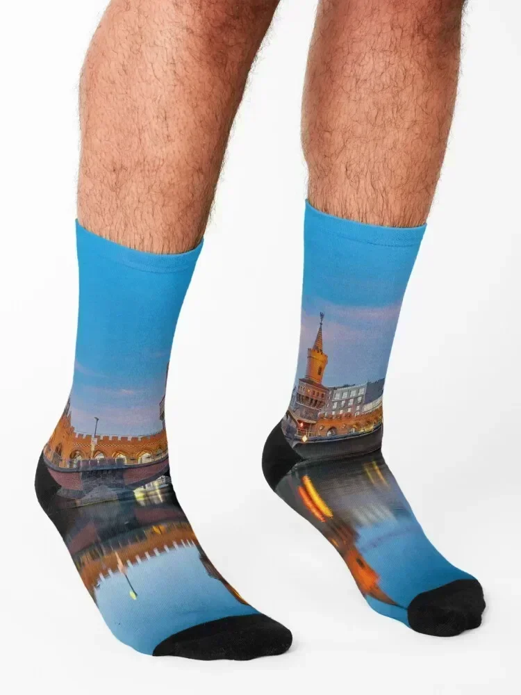 جوارب برلين لرحلة الجولف مع طباعة مجموعة رياضية مخصصة الجوارب الذكور المرأة الرجبي رجل كرة القدم رجل الجوارب النسائية #3