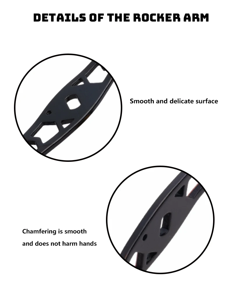 DEUKIO Baitcasting-Kurbelgriff, Ersatzgriff aus Aluminiumlegierung für S/D/A Angelrollen-Modifikation – Detail 4