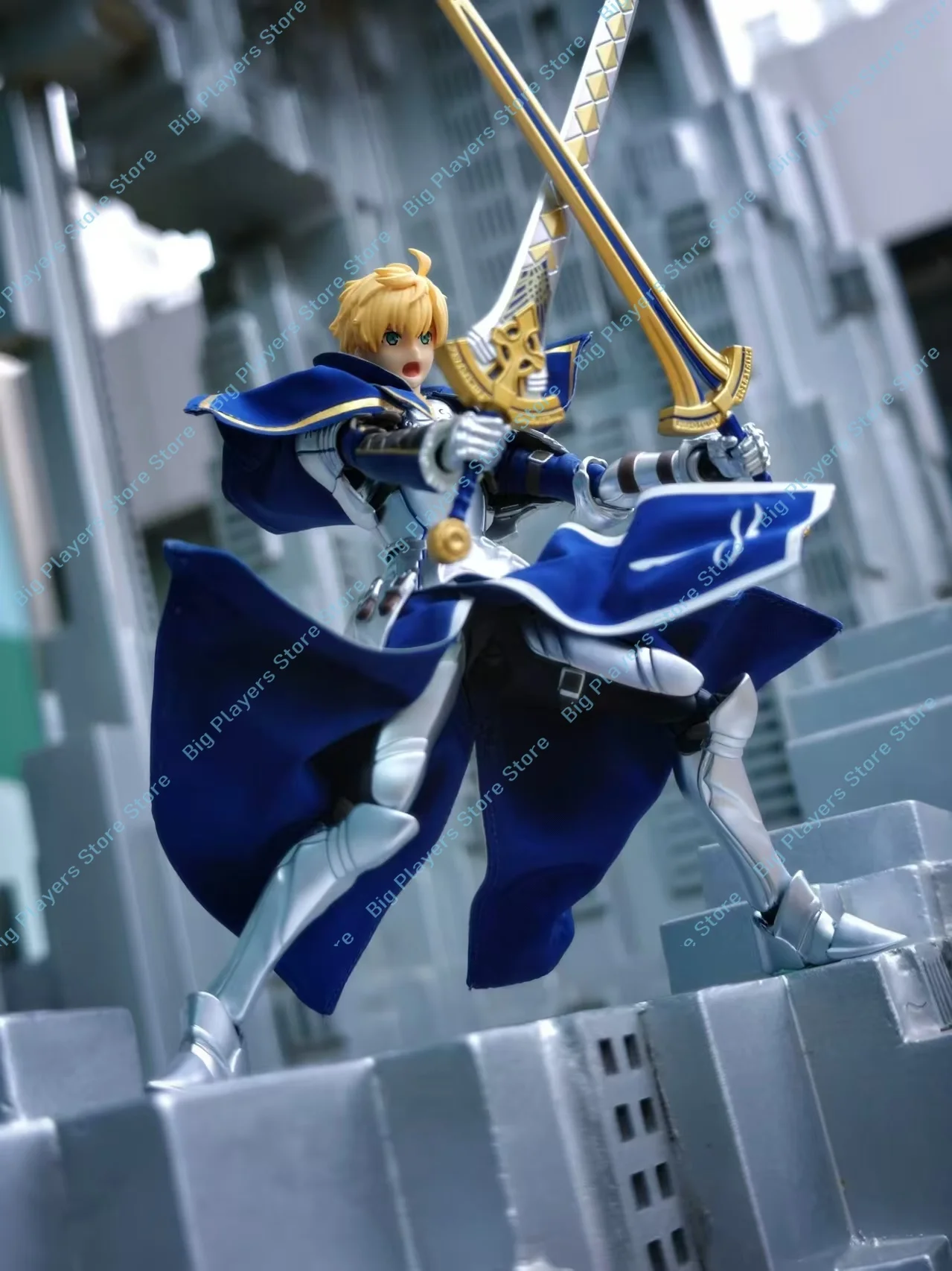 In Stock Figma Fate Arthur Pendragon Saber Skirt Cloak Accessory Built-in Iron Wire Action Figure
