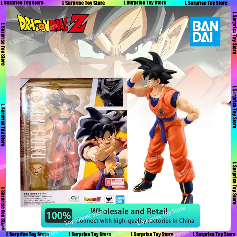 

[В наличии] Bandai Dragon Ball S.H. Фигуртс SHF Сон Гоку Супер сайян земли Аниме фигурки статуэтки подарки игрушки