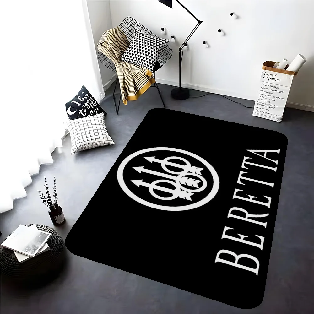 Gun Beretta Floor Mat Cheaper Anti-slip Modern Living Room Balcony Printed Bedside Mats