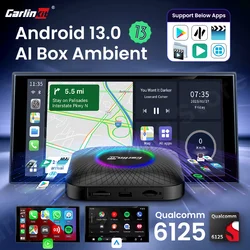 Carlinkit Tv Box Android 13 LED CarPlay Android Auto Wireless Adapter Support Youtube Netfilx IPTV Spotify Tmap Yandex AfreecaTV