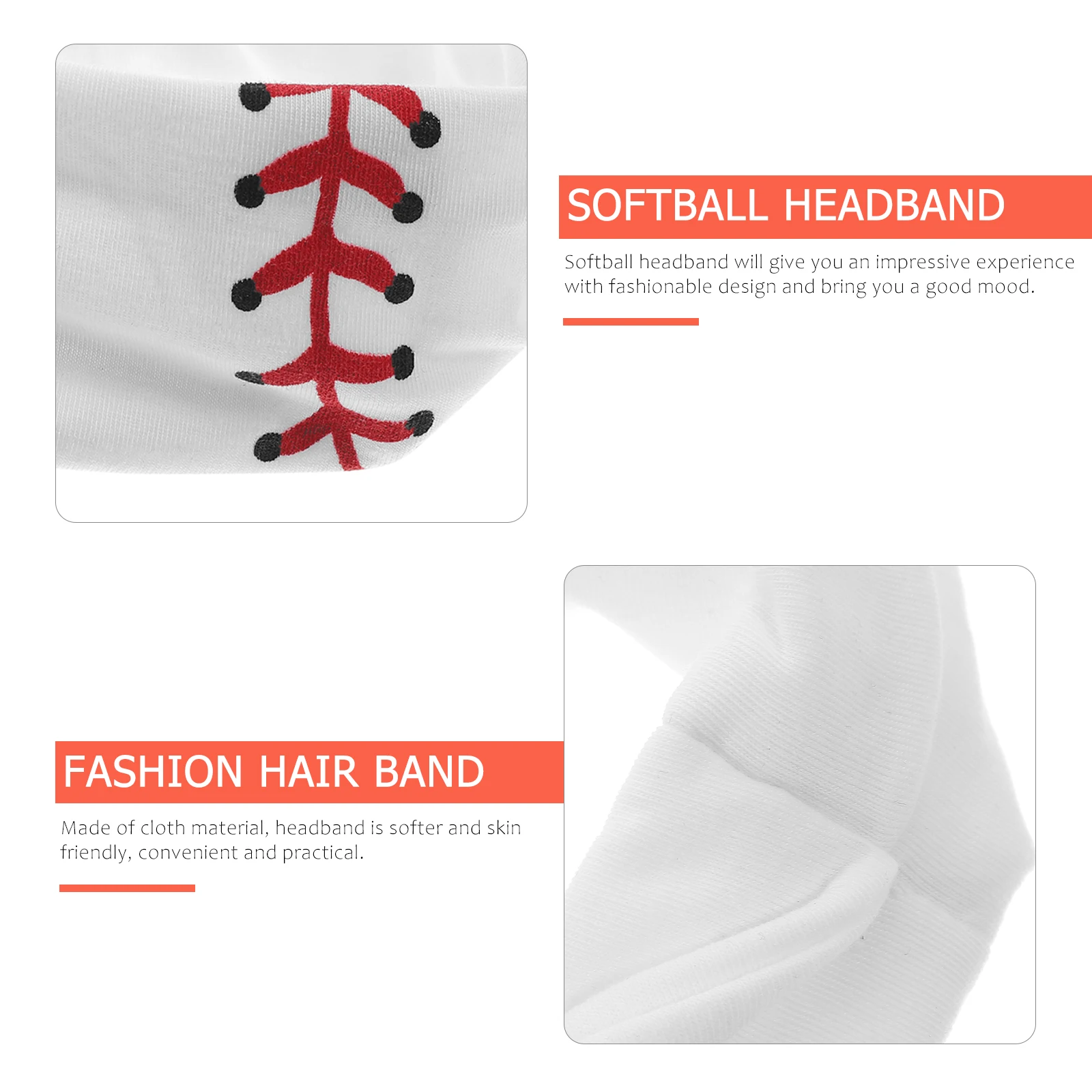 

1pcs Sweat-absorbent Headband Softball Fashion Women Hair Accessory Sports Baseball Bandana Wide Headbands Girls