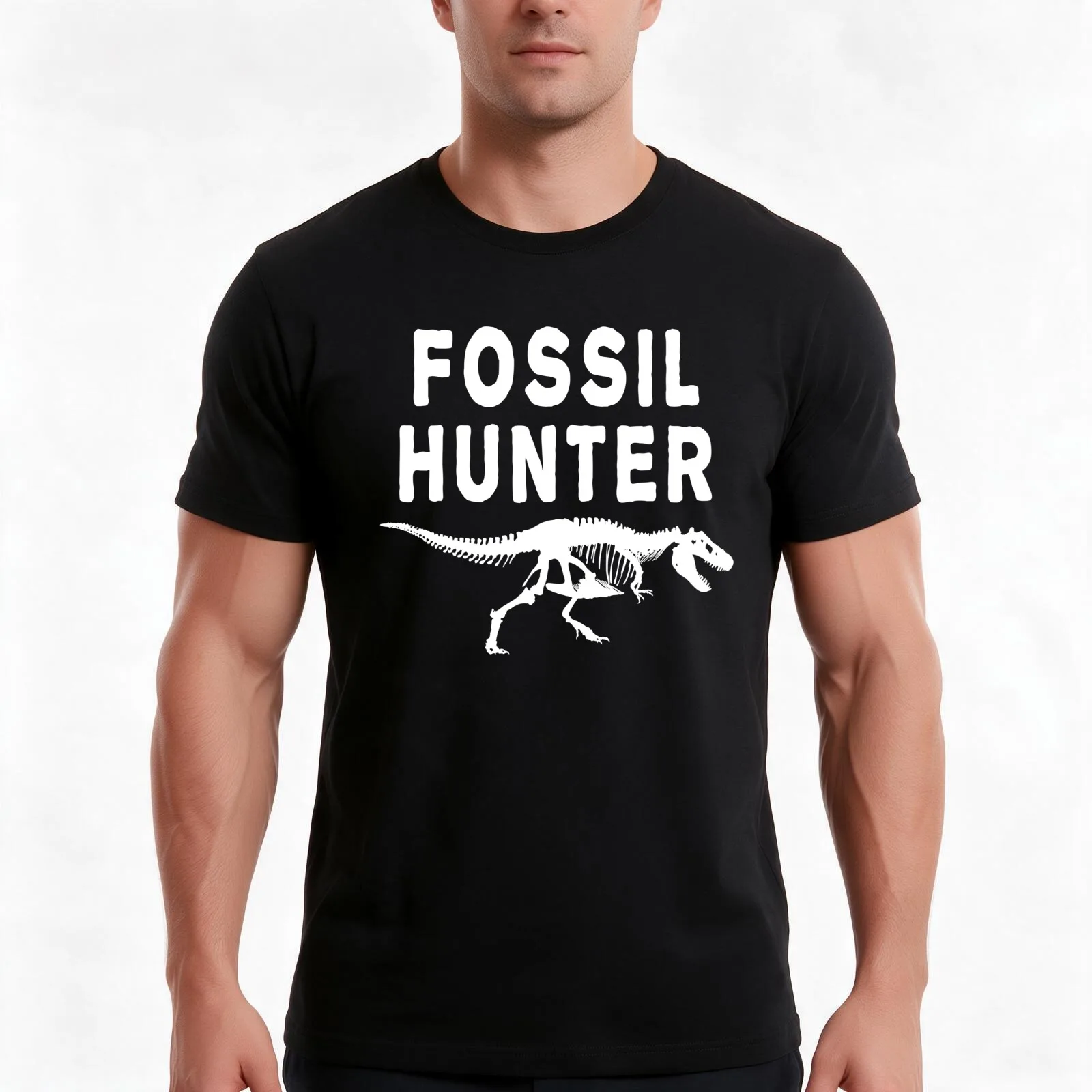 Fossil Hunter Archaeologist Men T Shirt cotton t shirt pack