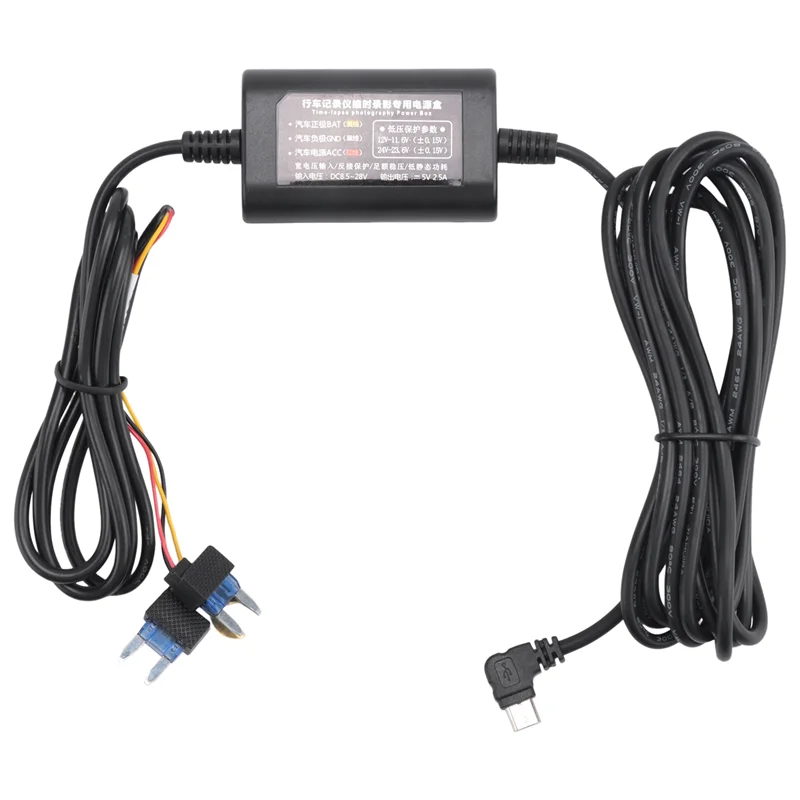 AY03-كابل مراقبة وقوف السيارات لـ 70Mai 4K A800S A500S D06 D07 D08 M300 مجموعة أسلاك الصلبة UP02 لـ DVR 24H شاشة ركن السيارة