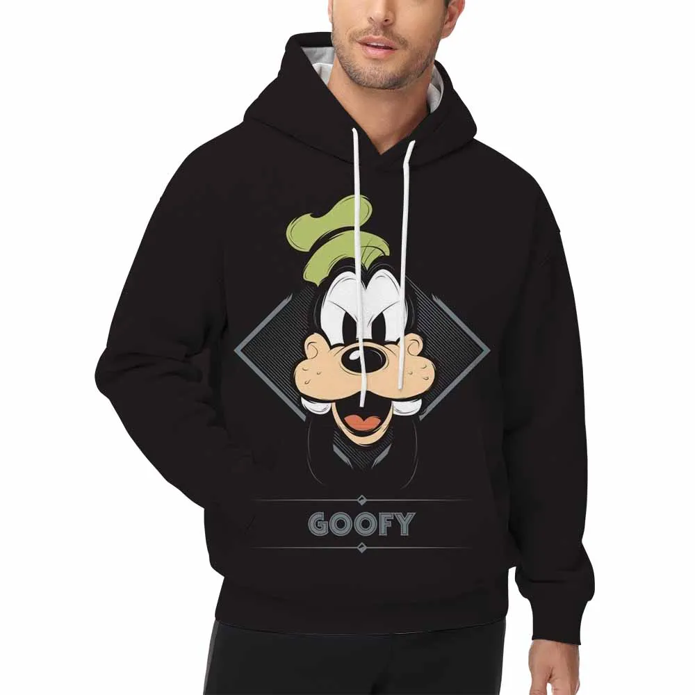

Disney Goofy Print Streetwear Hoodies 2026 Urban Fashion Hooded Sweatshirt Male Trendy Casual Autumn Winter Hoody Men's Clothes