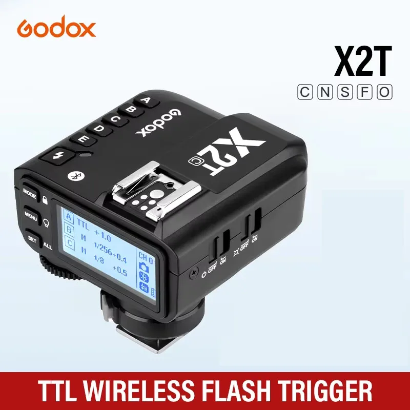 

Godox X2t TTL HSS Wireless Bluetooth Flash Trigger Photography Accessories C/N/S/F/O/P For Camera Canon Nikon SONY Fujifilm