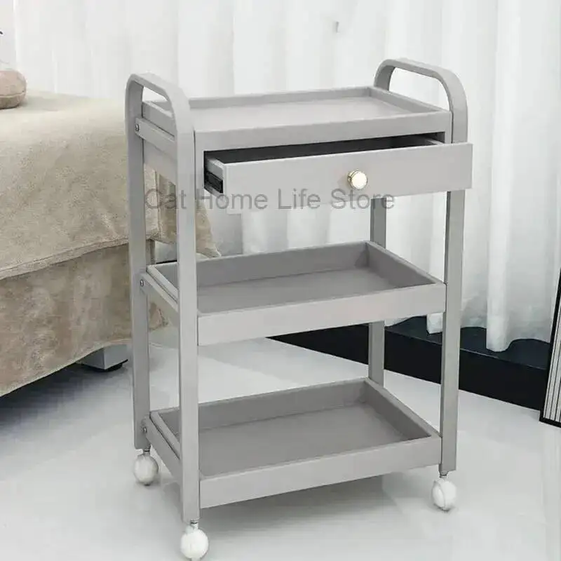 

Machine Beauty Auxiliary Trolley Trolleys Salon Hair Dressing Cart Wheels Make Up Hairdressing Drawer Aesthetic Drawers Tattoo