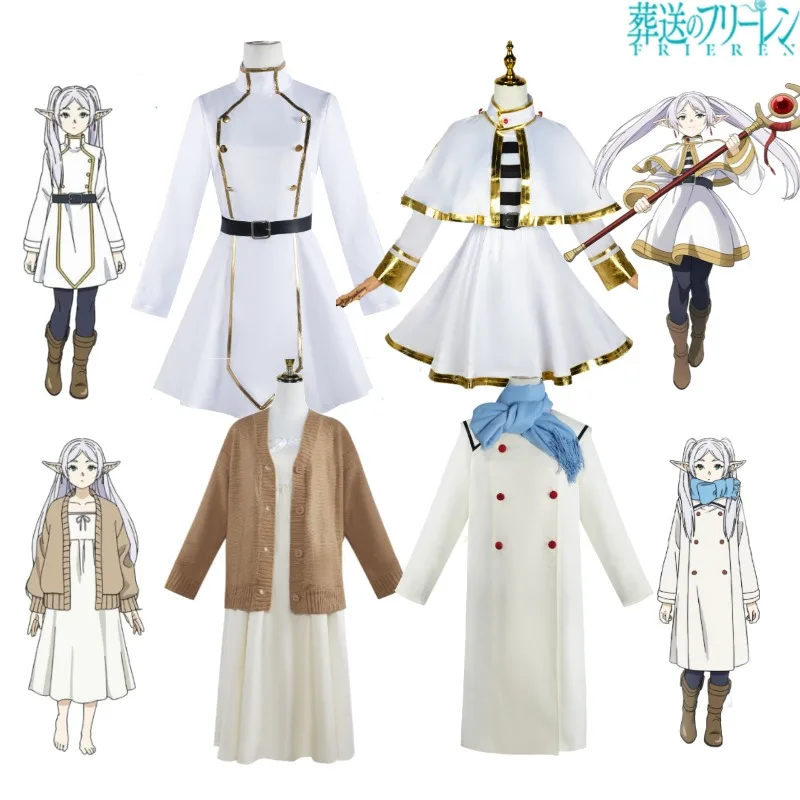 

Frieren Anime Character Cosplayl Heiter Frieren Beyond Journey's End Costume Female Characters Cloak Winter Costume Set